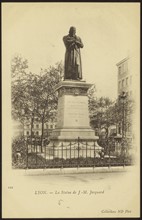 Statue of Joseph-Marie Jacquard in Lyon..