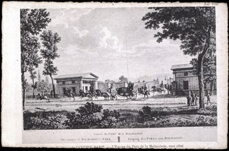 Entrée du parc de la La Malmaison, vers 1806, commune de Rueil (Seine-et-Oise).