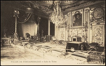 Palais de Fontainebleau : la salle du trône.
