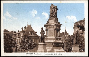 Belfort: Monument des trois sièges ("Three seats monument")