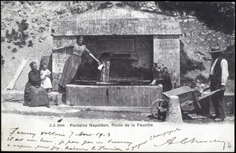 Fontaine Napoléon : route de la Faucille.