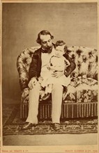 Napoleon III and his son Louis Napoleon Eugène Jean Joseph Bonaparte