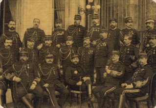 General Boulanger and his military cabinet.