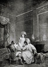 Engraving by Lavreince, English Lunch