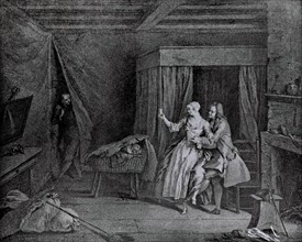 Engraving by Pater, Intimate scene