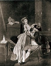 Engraving by Boilly, Typical scene