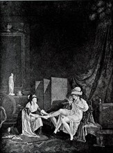 Gravure de Jean-Baptiste Mallet, Scène intime