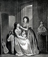 Engraving by Boilly (second set), Genre scene