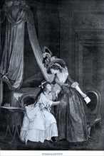 Engraving by Lavreince, The indiscretion