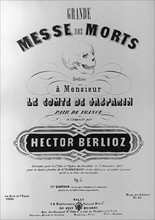 Première page de la présentation de la "Grande messe des morts" de Berlioz
