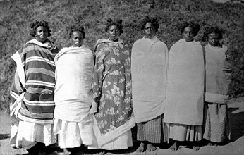 Portrait of Sakalaves women, Madagascar