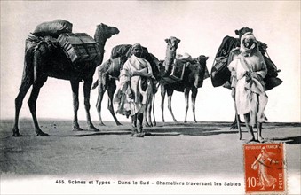 Camel drivers crossing the Sands