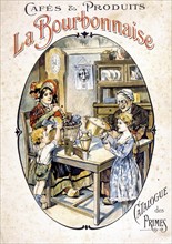 Café, advertisement from the late 19th century