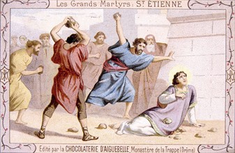 Le martyre de saint Etienne, publicité