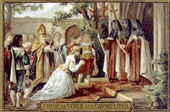 Carmelites taking their vows, advertisement