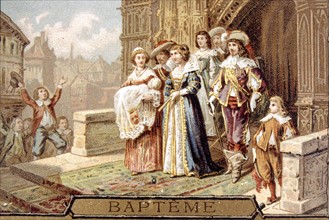 Baptême au XVIIIe siècle, publicité