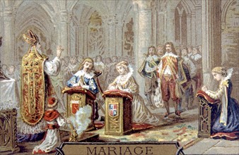 Mariage au XVIIIe siècle, publicité