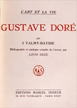 Page de garde de "L'art et la vie, Gustave Doré", oeuvre rédigé par J. Valmy-Bayss