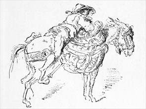 Spanish scene, illustration by Gustave Doré