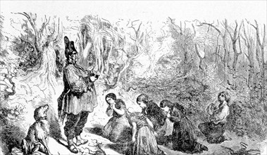 The little wood cutters, illustration by Gustave Doré