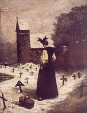 Woman in a Cemetery