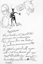 Letter, illustration by Gustave Doré