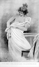 Illustration d'Henri Boutet, thème du bain