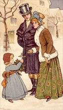 Greeting cards from the early 20th century, illustrations