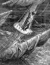 Scenes from "The Song of the Ancient Mariner", illustration by Gustave Doré