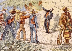 Mexique, illustrations de la mort de Maximilien 1867