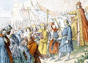 Soumission de Witikind à Charlemagne