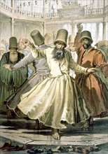 Whirling dervishes, by Preziosi