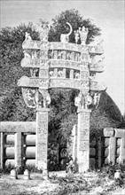 Porte du nord du grand stupa de Sanchi