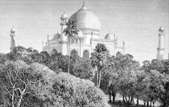 The gardens of the Tadj, in Agra