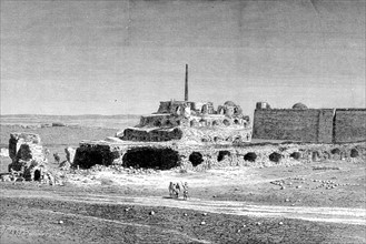 Ruins of the Feroze palace, on the Dehli plain