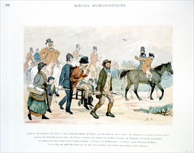 Scènes humoristiques, illustration de Randolph Caldecott