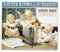 Baby bottle, advertisment, late 19th century