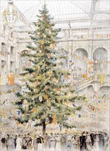 Christmas tree at the Louvre stores