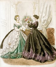 Toilettes de dames de la fin du XIXe siècle, illustrations