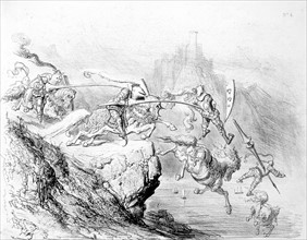Armée, chevalerie, illustration de Gustave Doré