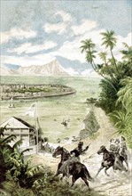 Jules Verne, 'Propeller Island', illustration