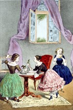 Leisure scene, illustration