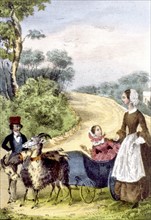 Leisure scene, illustration