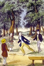 Leisure scene, illustration