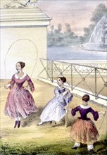 Leisure scene, illustration