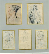 Drawings after Watteau