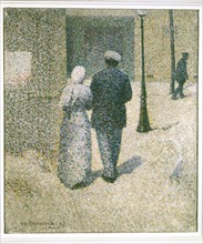 Angrand, Couple in the street