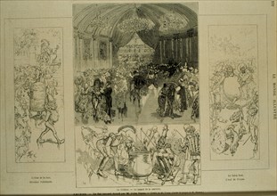 Costume ball given by Jules Verne in  Amiens, in 'Le Monde Illustré'