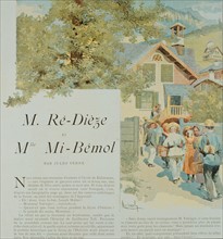 Monsieur Ré-Dièze et Mademoiselle Mi-Bémol, nouvelle de Jules Verne, illustration de Myrbach