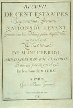 in Recueil de cent estampes représentant différentes nations du levant gravées sur les tableaux peints d'après nature en 1707 et 1708 de Monsieur de Ferriol